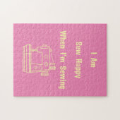 Beim Nähen bin ich glücklich Puzzle (Horizontal)