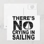Beim Segeln wird nicht geweint Postkarte (Vorne/Hinten)