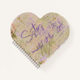 Beim Soul-Zitat verbundene Schwestern Notizblock