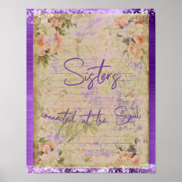 Beim Soul-Zitat verbundene Schwestern Poster