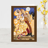 Beim Tanz Karte (Gelbe Blume)