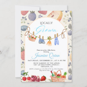 Beinahe-blaue Babydusche Sprinkle Einladung