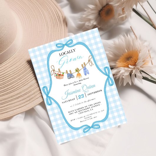 Beinahe-blaue Babydusche Sprinkle Einladung