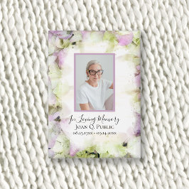 Beinahe Pink Hydrangea Beerdigung Gedenkstätte für Button