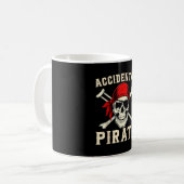 Beinamputierter Behinderter Amputation lustig zufä Kaffeetasse (Vorderseite Links)