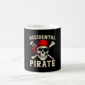 Beinamputierter Behinderter Amputation lustig zufä Kaffeetasse (Mittel)