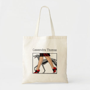 Beine Art Deco Frauen Greyhound Whippet Hund R Tragetasche