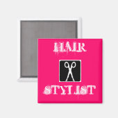 Beine, HAAR, STYLIST Magnet (Vorderseite/Rückseite)