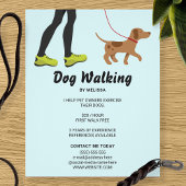 Beine und ein Niedlicher brauner Hund - Hundewande Flyer