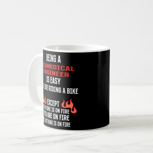 Being a Biomedical Engineer Is Easy Engineering Hu Kaffeetasse (Vorderseite Links)