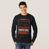 Being A Cardiac Sonographer Is A Work Of Heart Car T-Shirt (Vorne ganz)