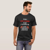 Being a Flight Attendant Is Easy Stewardess Humor T-Shirt (Vorne ganz)