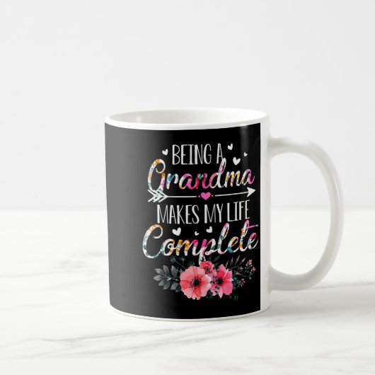 Being A Grandma Makes My Life Complete Announcemen Kaffeetasse (Rechts)