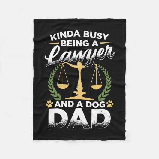 Being A Lawyer And A Dog Dad Fleecedecke (Vorderseite)