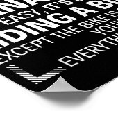 Being A Property Manager Is Easy It's Like Riding  Poster (Ecke)