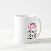 Being A Writer It's Not A Job Black Pink Text Kaffeetasse (VorderseiteRechts)