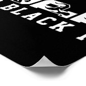 Being Black Is Black History Hbcu Melanin African  Poster (Ecke)