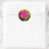 Being happy is your choice blooming flower runder aufkleber (Tasche)