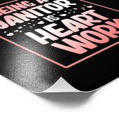 Being Janitor Heart Work School Custodian Caretake Fotodruck (Ecke)