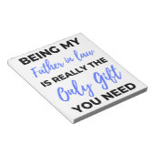 Being My Father In Law Is Really The Only Gift 2 Notizblock (angewinkelt)