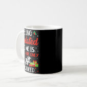 Being Related To Me Funny Christmas Family Xmas Pa Kaffeetasse (Vorderseite Links)