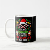 Being Related To Me Funny Christmas Family Xmas Pa Kaffeetasse (Links)