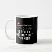 Being Related To Me Funny Christmas Family Xmas Pa Kaffeetasse (Links)