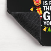 Being Related To Me Funny Christmas Family Xmas Pa Mousepad (Ecke)