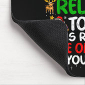 Being Related To Me Funny Christmas Family Xmas Pa Mousepad (Ecke)