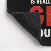 Being Related To Me Funny Christmas Family Xmas Pa Mousepad (Ecke)