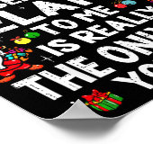 Being Related To Me Funny Christmas Family Xmas Pa Poster (Ecke)