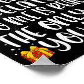 Being Related To Me Funny Christmas Family Xmas Pa Poster (Ecke)