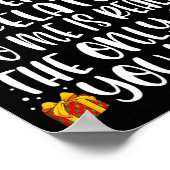 Being Related To Me Funny Christmas Family Xmas Pa Poster (Ecke)