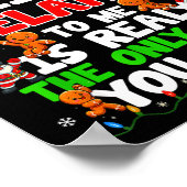 Being Related To Me Funny Christmas Family Xmas Pa Poster (Ecke)