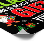 Being Related To Me Funny Christmas Men Women Kids Poster (Ecke)