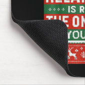 Being Related To Me Funny Ugly Christmas Mousepad (Ecke)