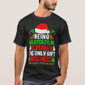 Being Related To Me Xmas Pajamas Funny Christmas F T-Shirt (Vorderseite)