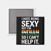 Being Y Indian Funny India Magnet (Vorderseite/Rückseite)