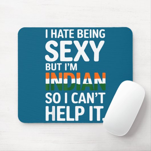 Being Y Indian Funny India Mousepad (Mit Mouse)