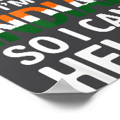 Being Y Indian Funny India Poster (Ecke)