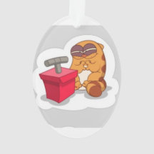 Beinkatzen-Weihnachtsverzierung