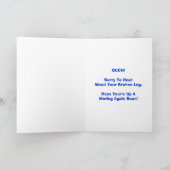 Beinleder Cast wird gut ausgehen Karte (Innenseite)