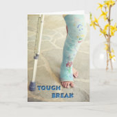 Beinleder Cast wird gut ausgehen Karte (Gelbe Blume)