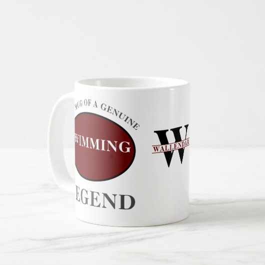 Beinlegendongram zum Geburtstag hinzufügen Kaffeetasse (Vorderseite Links)