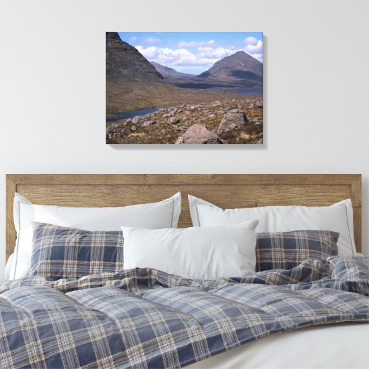 Beinn an Eionn Scotland Leinwanddruck (Insitu (Schlafzimmer))