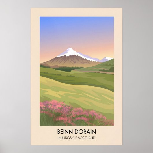 Beinn Dorain Munros von Schottland Poster (Vorne)