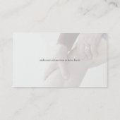 Beinschmerzen Visitenkarte (Rückseite)