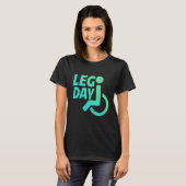 Beintag Rollstuhlfahrer T-Shirt (Vorne ganz)