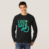 Beintag Rollstuhlfahrer T-Shirt (Vorne ganz)
