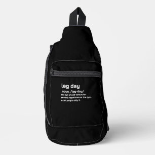 Beintraining Definition Workout Fitness Übung Crossbody Bag